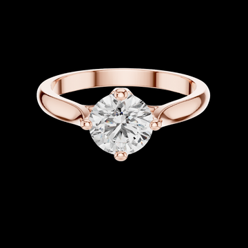 1.00 Ct Round Lab Grown Diamond Solitaire Ring