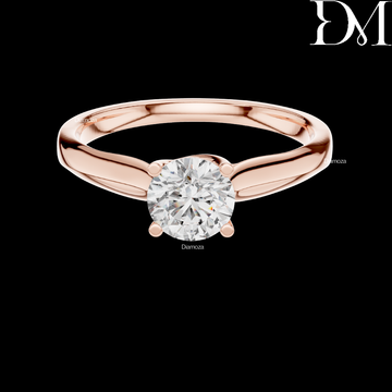 0.65 Ct Round Lab Grown Diamond Engagement Solitaire Ring For Women
