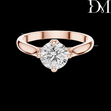 1.00 Ct Round Lab Grown Diamond Solitaire Ring