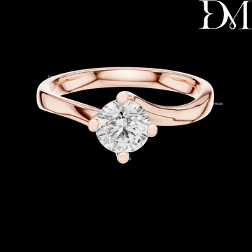 0.50 Ct Round Lab Grown Diamond Wedding Solitaire Ring For Women