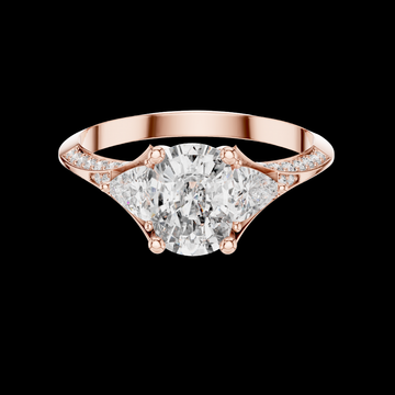 1.20 CT Cushion Cut Lab Grown Diamond Solitaire Ring