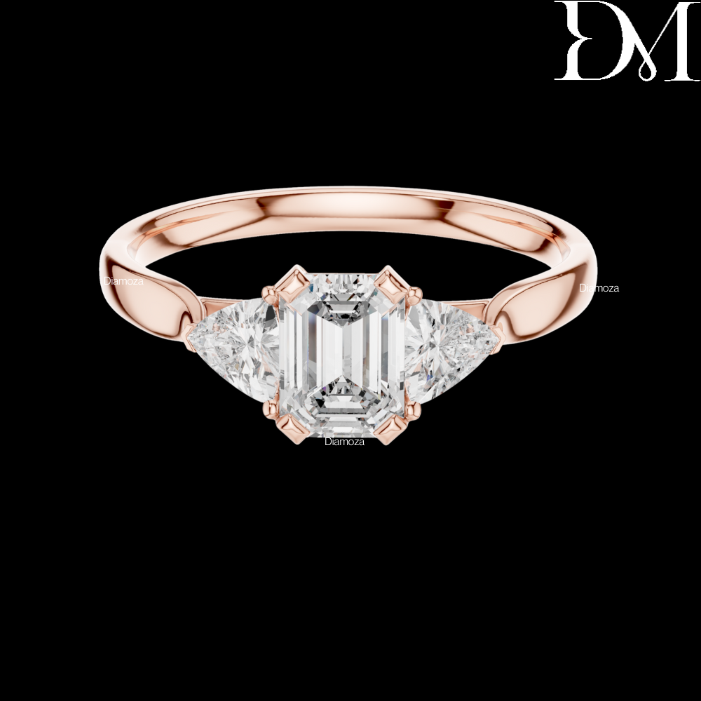 1.00 Ct Emerald Cut Lab Grown Diamond Wedding Solitaire Ring For Men