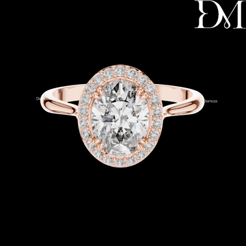 1.11 Ct Oval Cut Lab Grown Diamond Solitaire Anniversary Ring