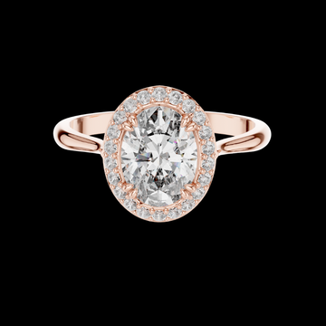 1.11 Ct Oval Cut Lab Grown Diamond Solitaire Anniversary Ring