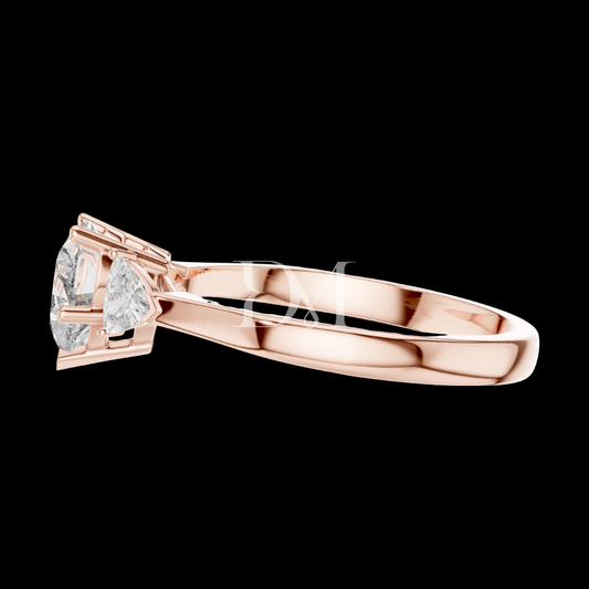 1.00 Ct Heart Shape Lab Grown Diamond Wedding Ring